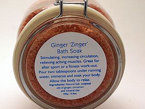 Ginger Zinger bath soak